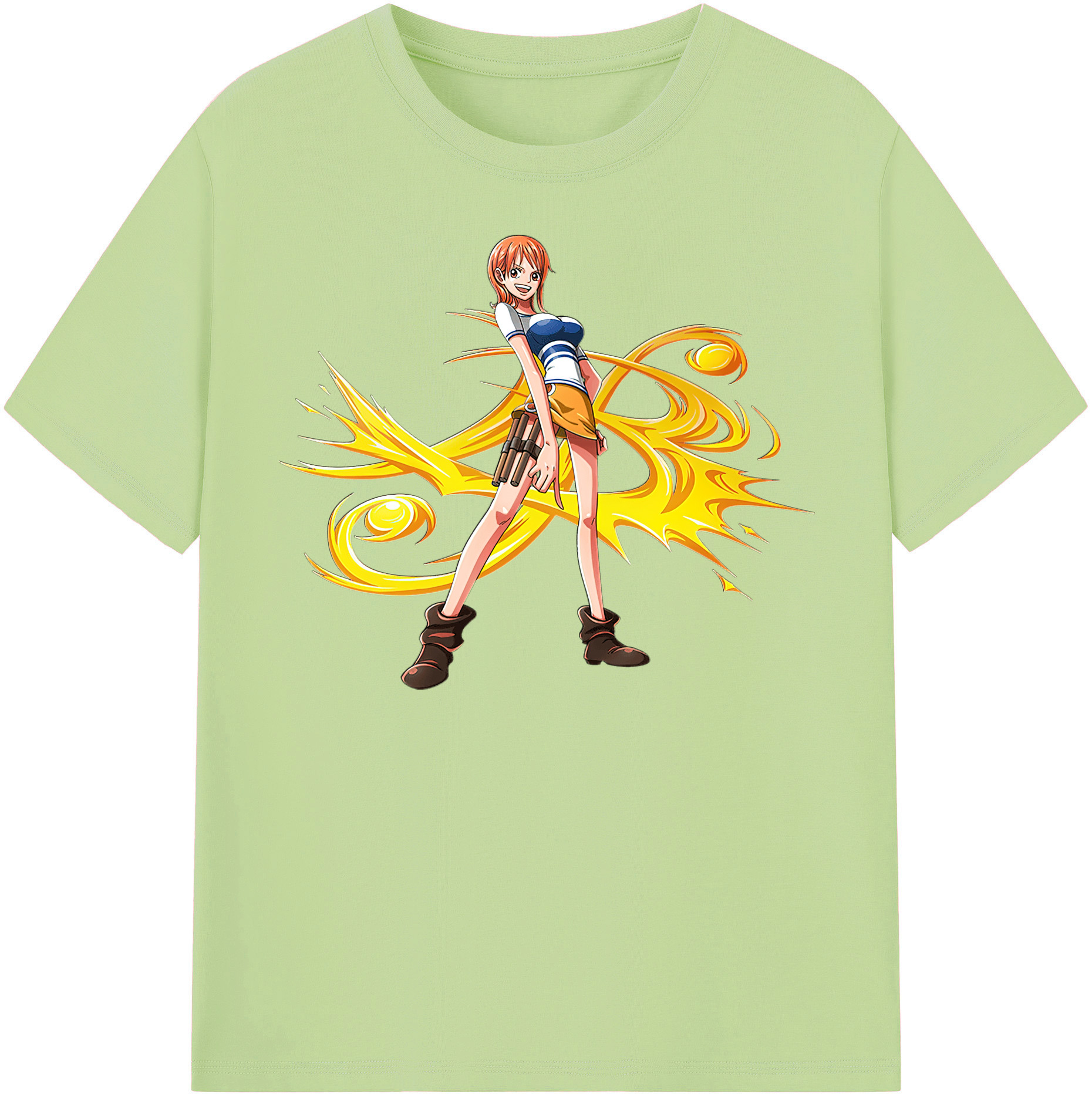 ワンピース ナミ ONE PIECE Nami 綿100％半袖Tシャツ（フロントプリント）